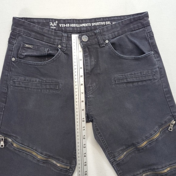 Versace Jeans Mens 33x28* Black V19-69 Abbigliamento Sportivo‎ SRL Milano Italy - Picture 10 of 13